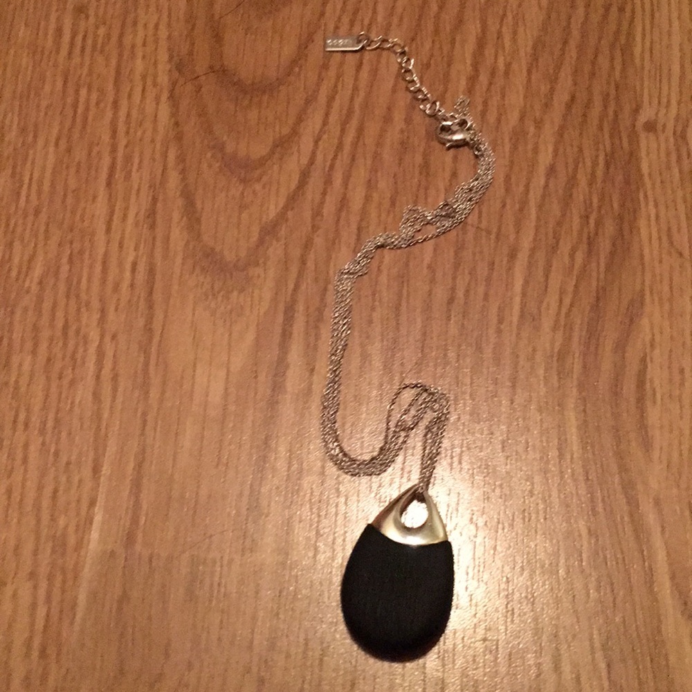 Liz & co silver tone double strand necklace